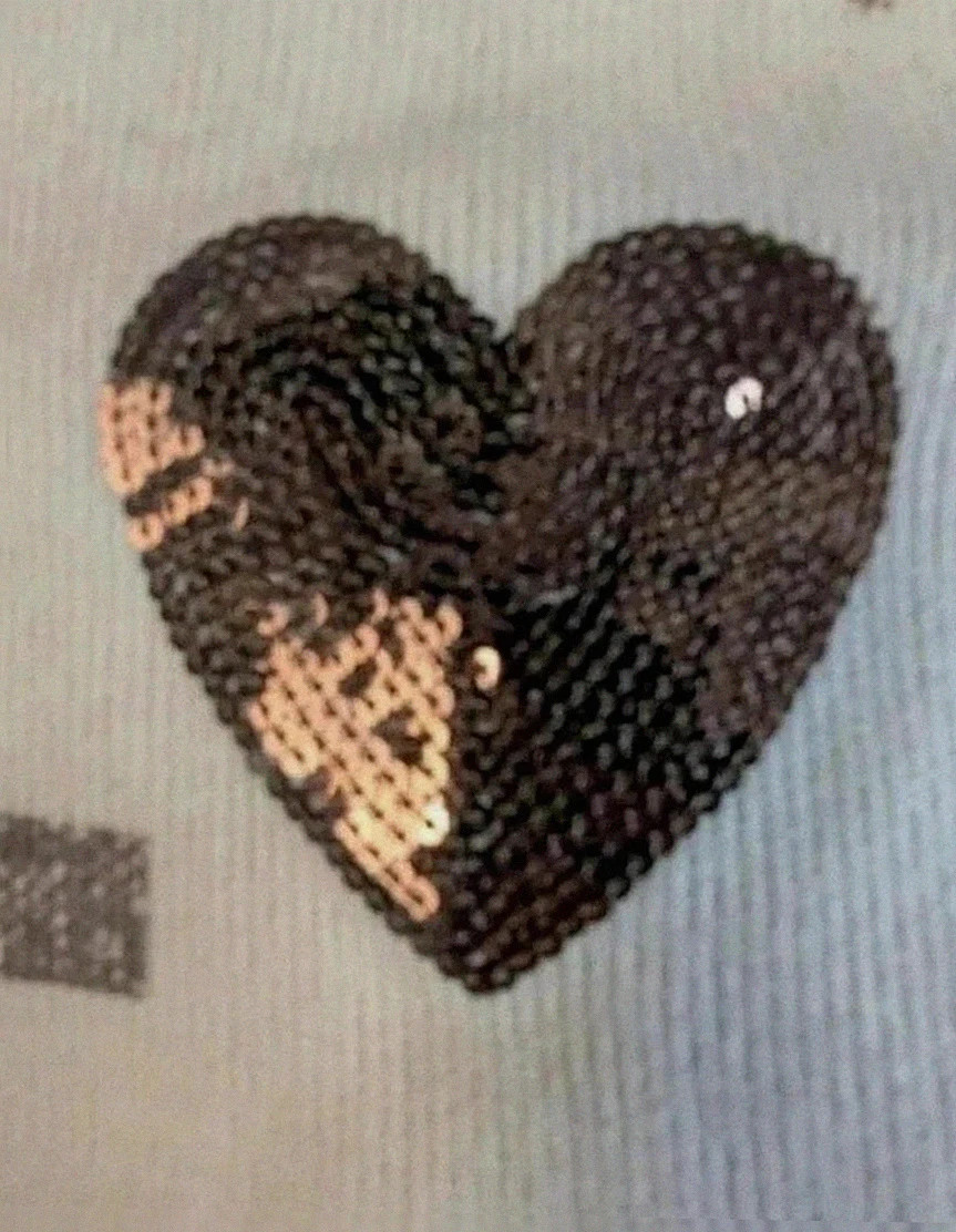 Sweat Esprit beige inscrition love sequins – Esprit – taille M / 38 / 10 2