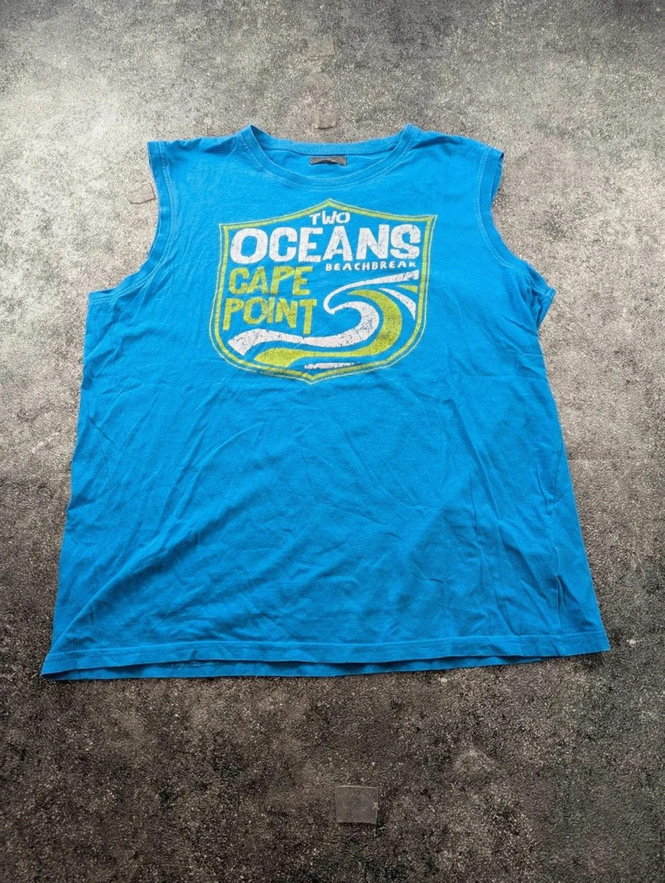 Débardeur Tex Man Oceans Cape Point Bleu 100% Coton Taille L Surf Beachwear Été Homme – TEX – taille L 2