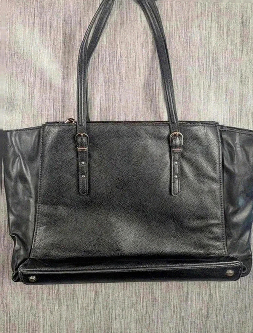 👜 Grand sac cabas noir – modulable & pratique