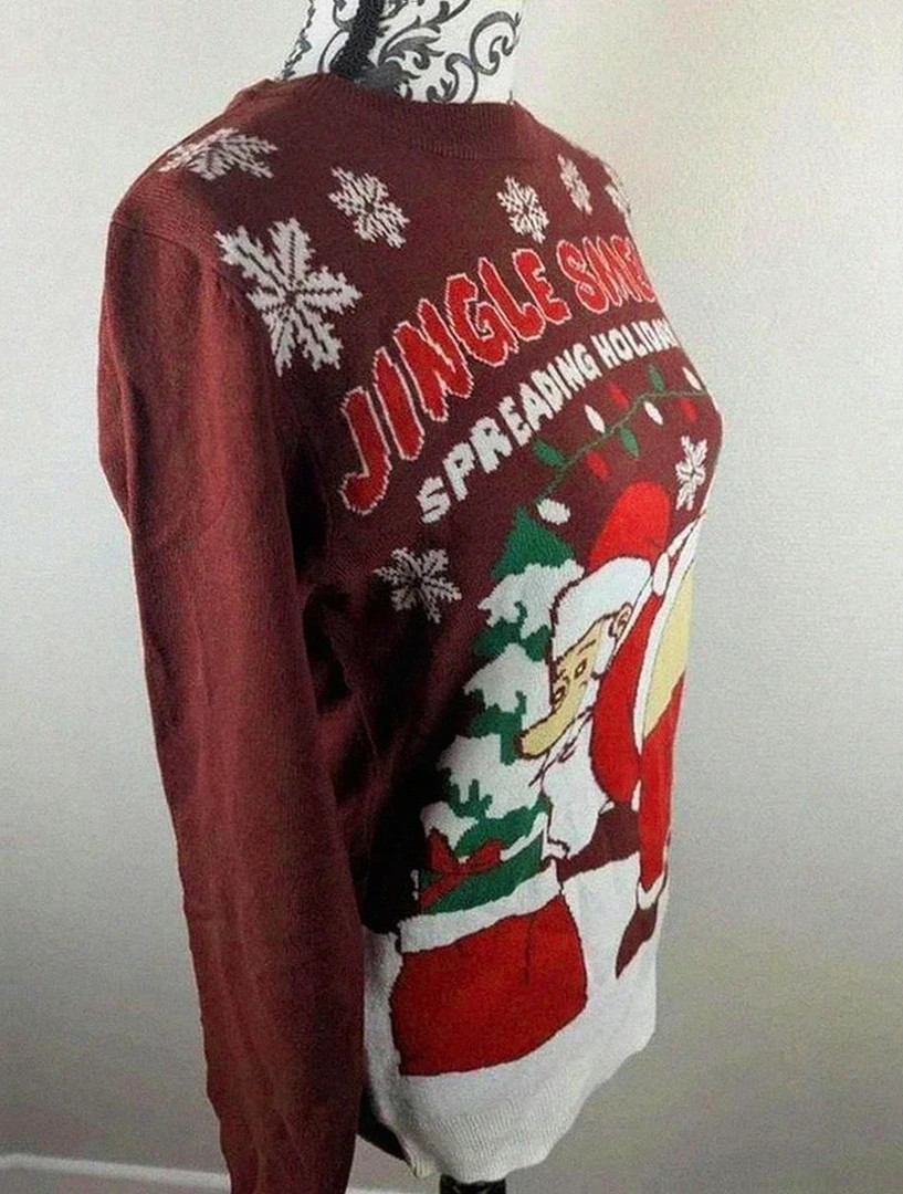 Pull humoristique de Noël Père Noël neuf Seasons Greetings S🎅 – Seasons Greetings – taille S / 36 / 8 4