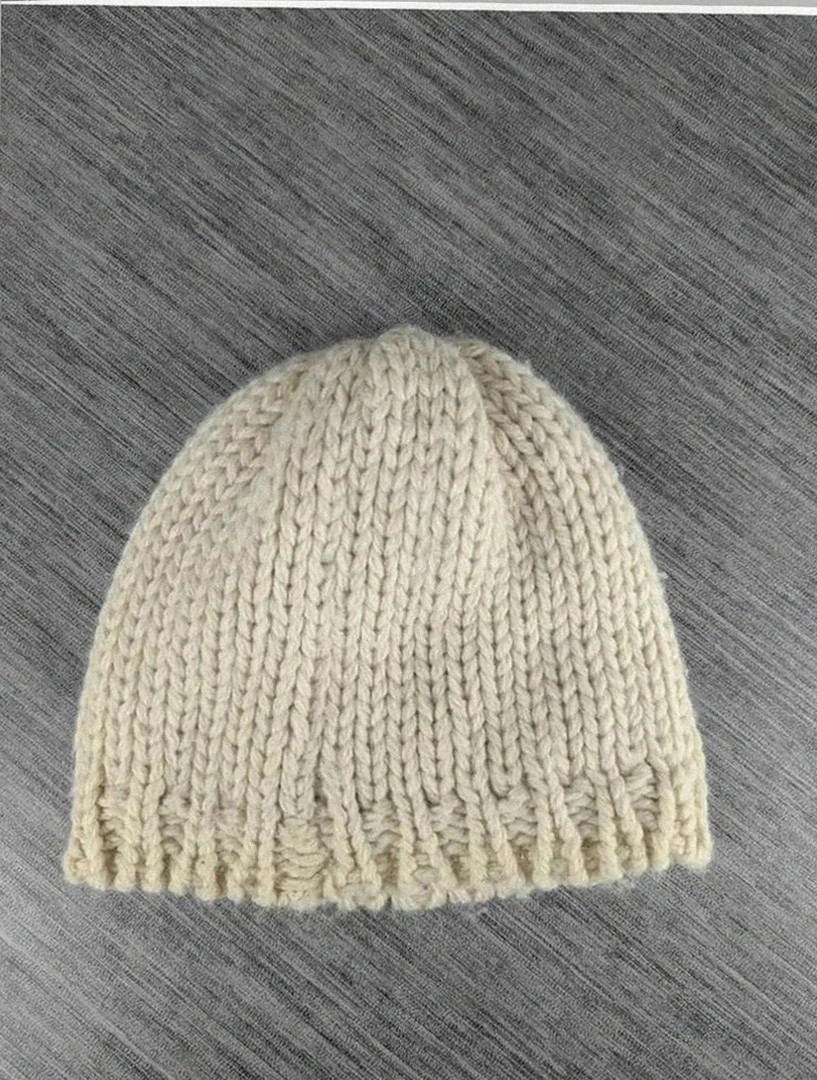 Bonnet Okbow écru maille épaisse torsadée doublé polaire vintage surfing skateboard – Oxbow – taille Taille unique 2