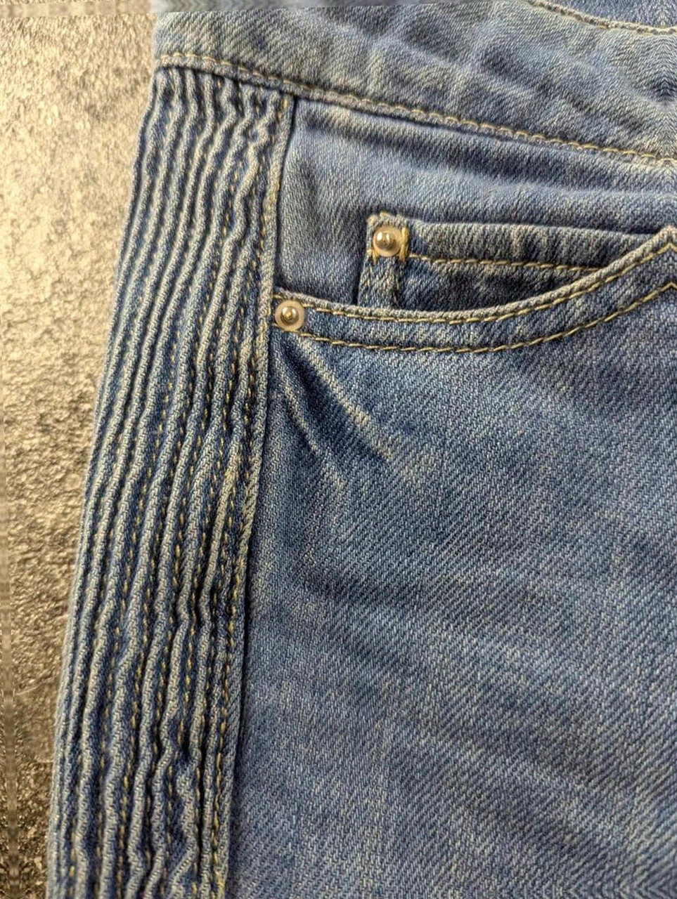 Jean isabel marant biker zip pant denim lacet genoux matelassés taille 1 S oversize – Isabel Marant – taille S / 36 / 8 4