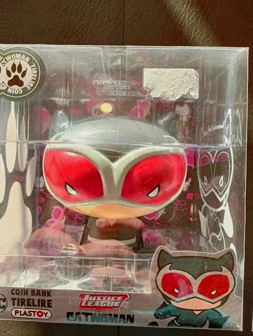 tirelire plastoy dc comics justice league catwoman neuve sous blister