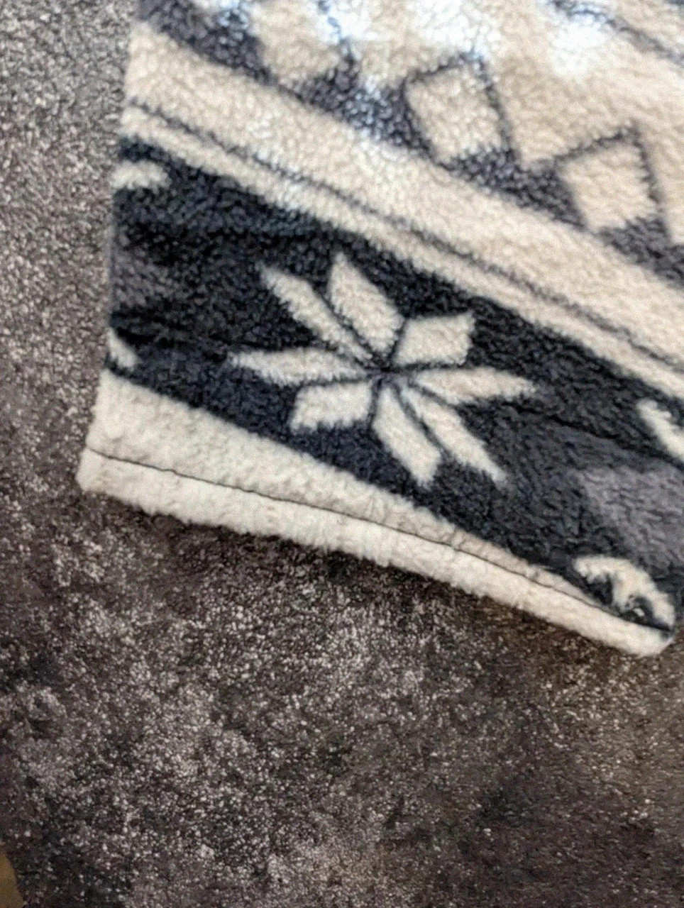 Polaire Franco Sport vintage motifs nordiques snowflake M oversize L Xl – Vintage Dressing – taille M 4
