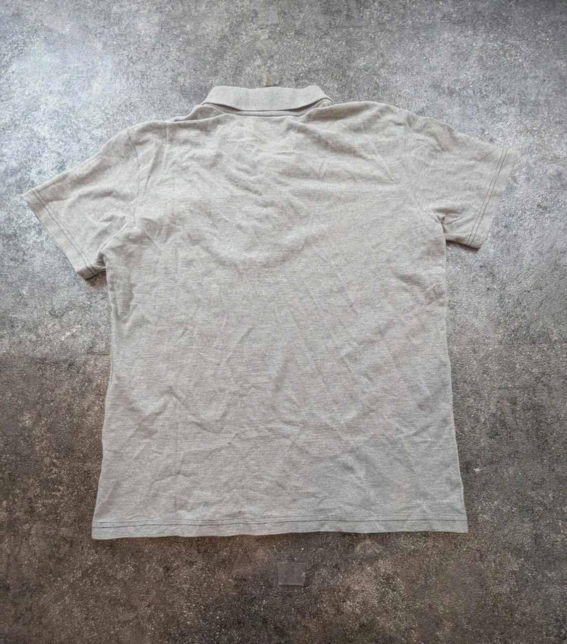 Polo Lotto italian sport design gris chiné vintage Y2K tennis football casual brodé Taille L – Lotto – taille L 3