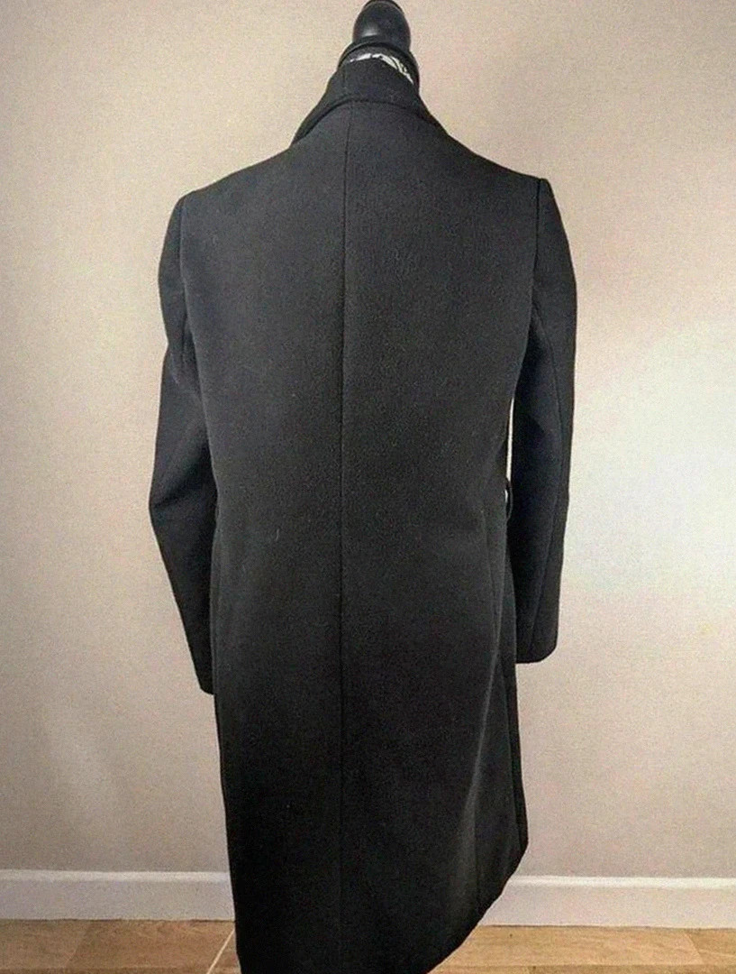🧥 manteau Rinascimento long noir (tendance drapée coupe élégante) – Rinascimento – taille M / 38 / 10 3