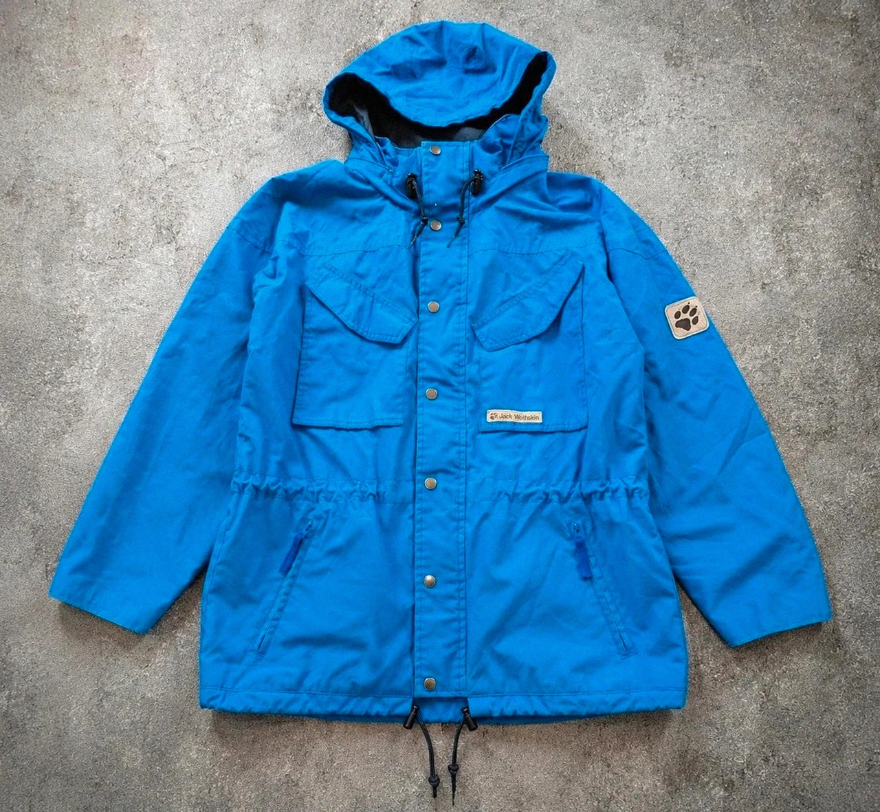 Jack Wolfskin Function 65 veste parka outdoor vintage bleu S – Gorpcore Hiking 90s