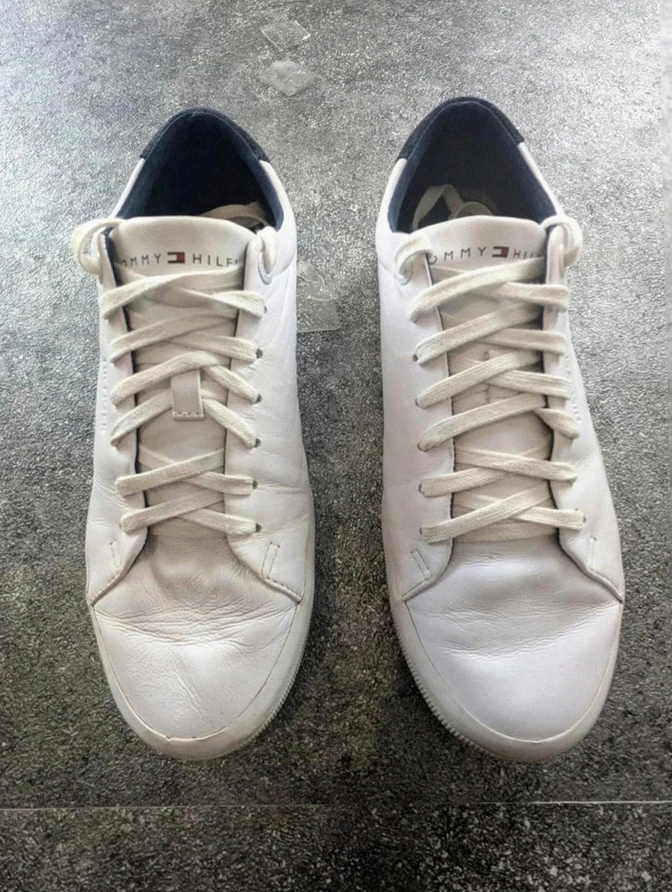 Sneakers homme Tommy Hilfiger Premium Vulc cuir blanc – 42 clean logo tricolore – Tommy Hilfiger – taille 42 2