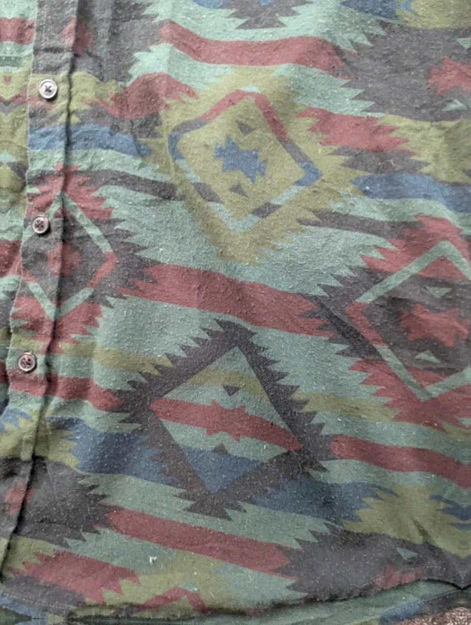 Chemise Homme Mbx Premium Goods Aztec Southwestern Western Outdoor – L – Vintage Dressing – taille L 4