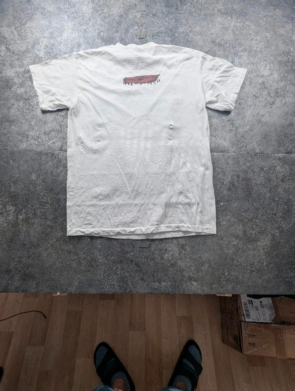 T-shirt Vintage Tradewinds Single Stitch 90s Art Print Paysage Barque Usa Homme L – Vintage Dressing – taille L 3