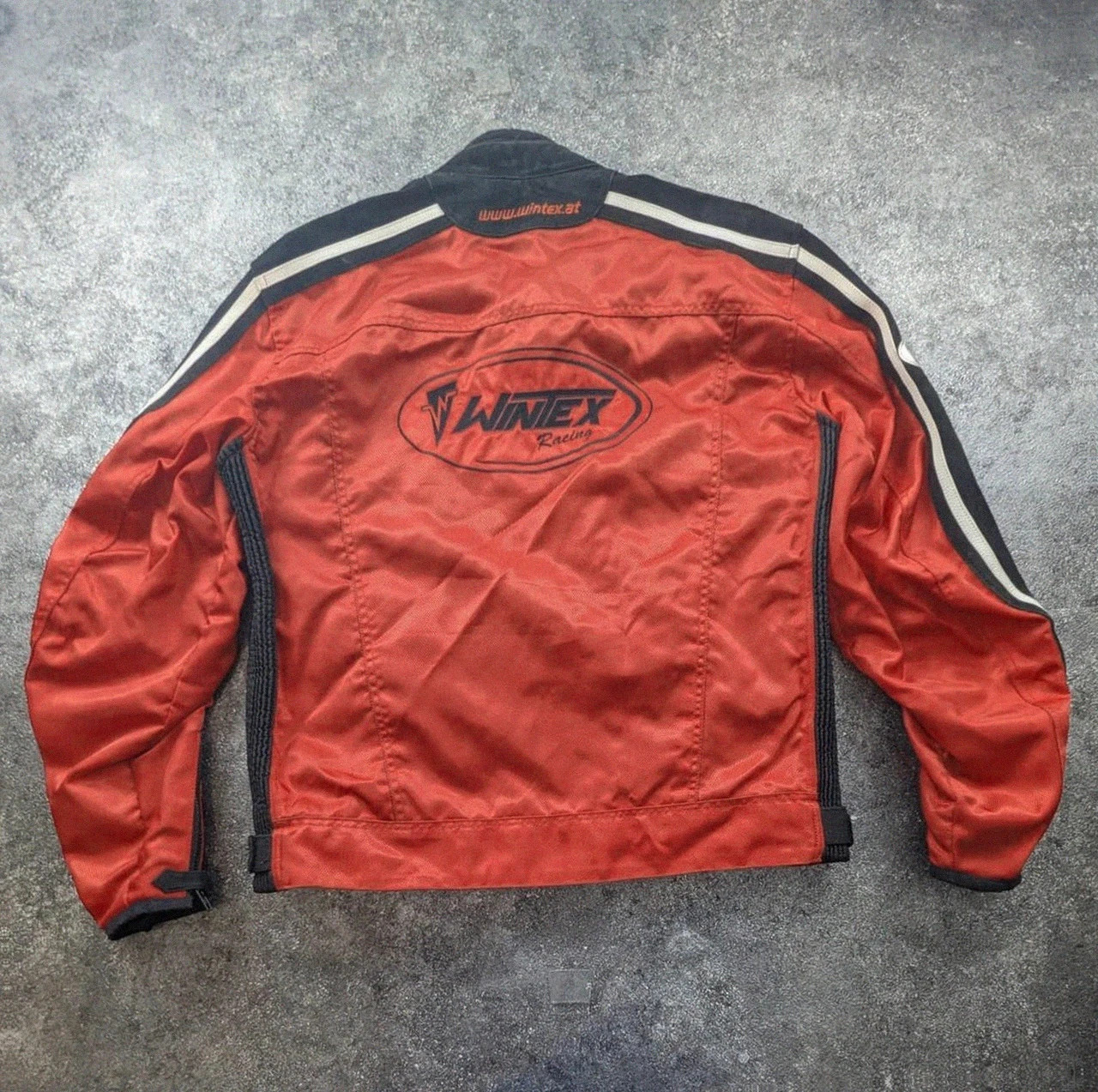 Veste moto Wintex Racing GP125 rouge noire daim protections biker Y2K 56 vintage dressing – Vintage Dressing – taille XL 3