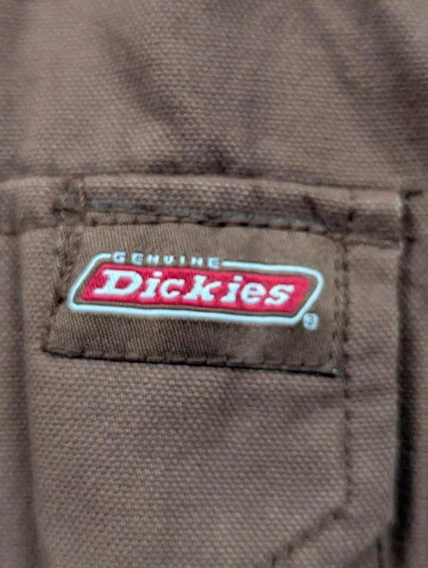 Dickies veste workwear vintage marron canvas doublée capuche XXL oversize – Dickies – taille XXL 4