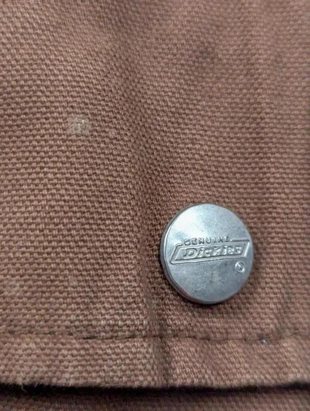 Dickies veste workwear vintage marron canvas doublée capuche XXL oversize – Dickies – taille XXL 5