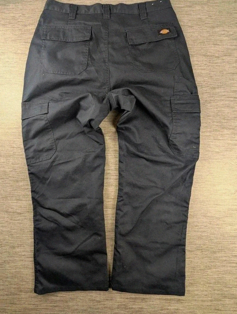 Dickies pantalon cargo noir double knee – taille M multpoche women workwear – Dickies – taille M / 38 / 10 2