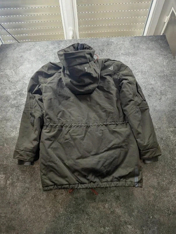 Parka Didriksons 1913 Dry5 S/M – veste technique outdoor grise à capuche – Didriksons – taille S 5