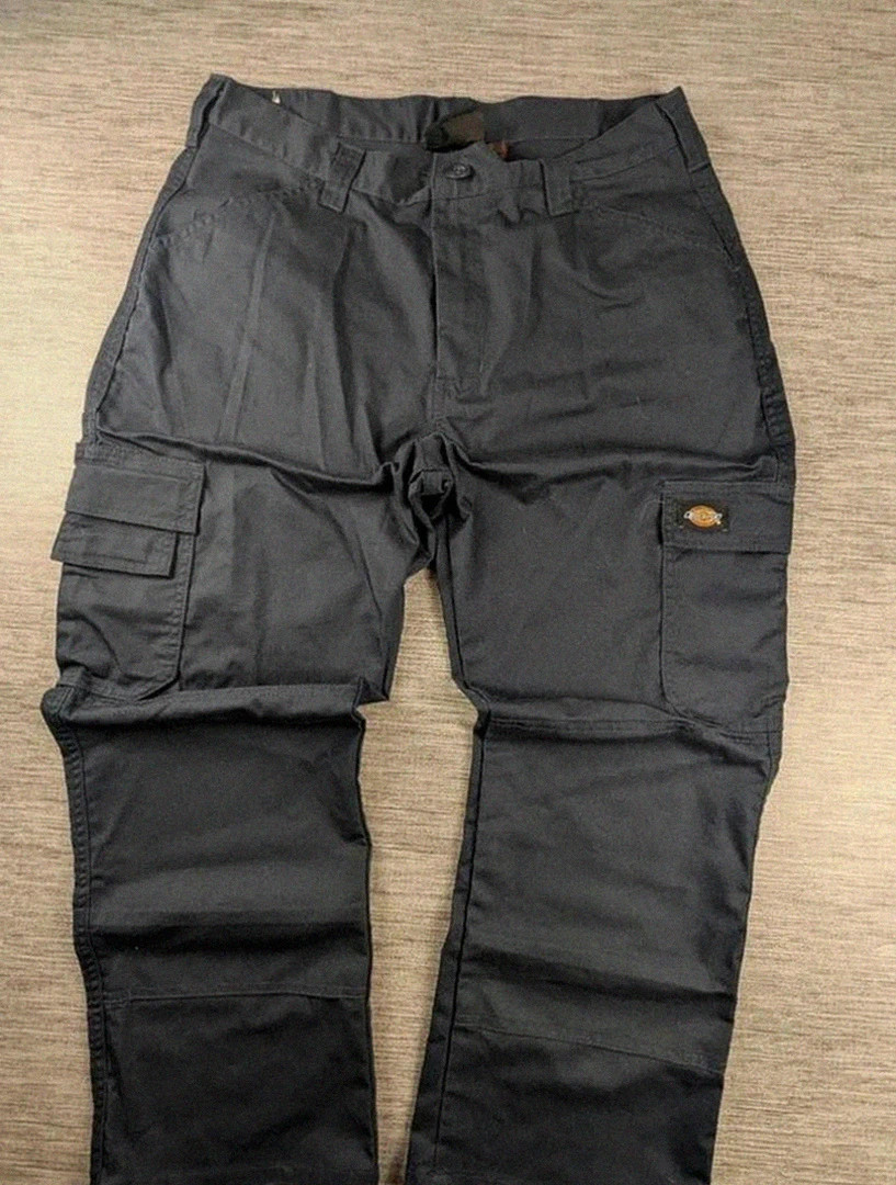 Dickies pantalon cargo noir double knee – taille M multpoche women workwear