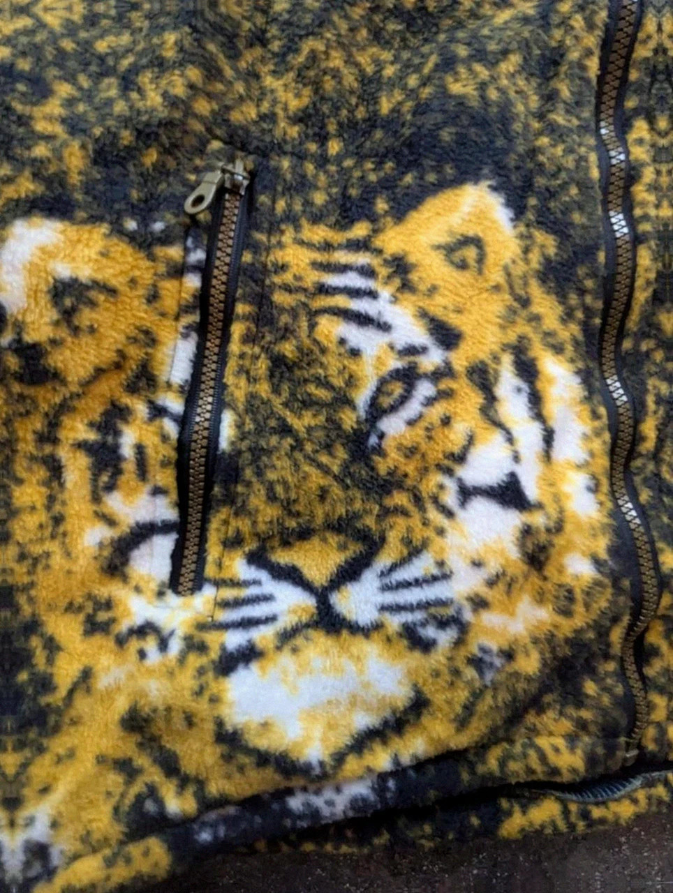 Polaire Épaisse Vintage Zippée Tigre Xxl Fleece Sherpa Animal Print 90s Y2K – Vintage Dressing – taille XXL 4
