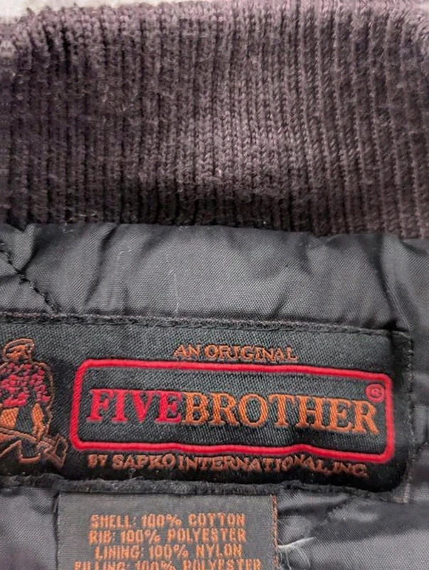 FiveBrother gilet workwear marron 2XL/3XL matelassé utility vest coton – WORKWEAR – taille XXL 4