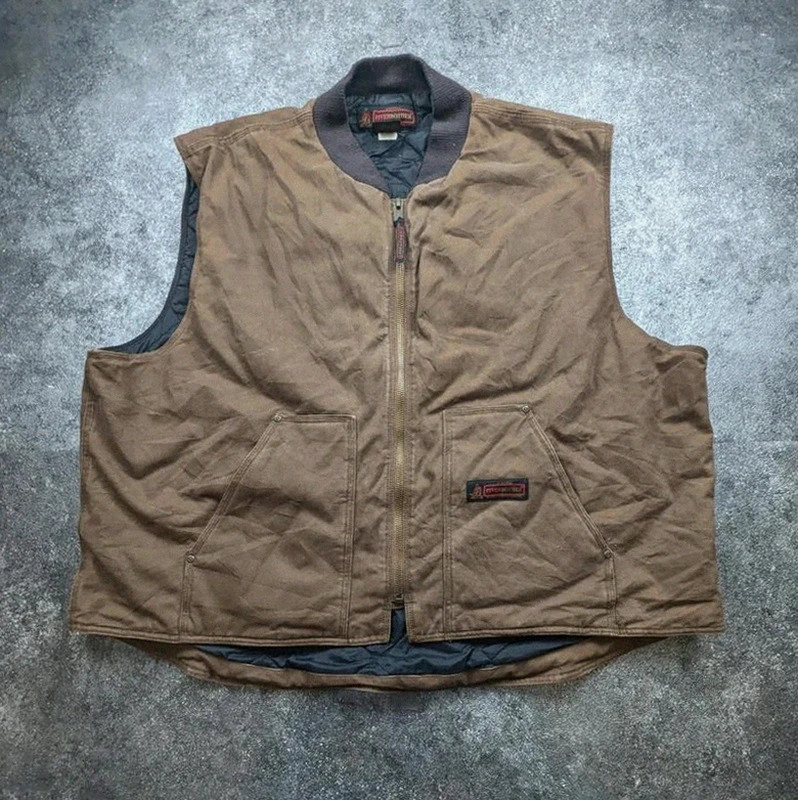 FiveBrother gilet workwear marron 2XL/3XL matelassé utility vest coton – WORKWEAR – taille XXL 2