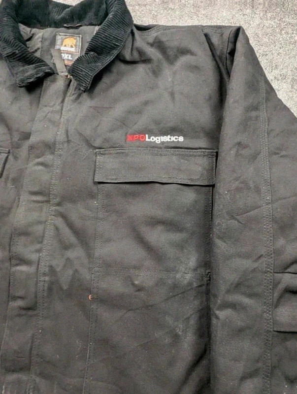 Berne Workwear veste Chore Coat matelassée noire 2XL col velours Xpo Logistics – WORKWEAR – taille XXL 3