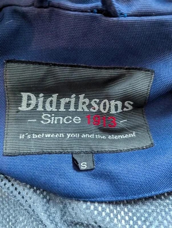 Veste vintage Didriksons Since 1913 S – Outdoor technique Y2K Gorpcore bleu marine – Didriksons – taille S 3