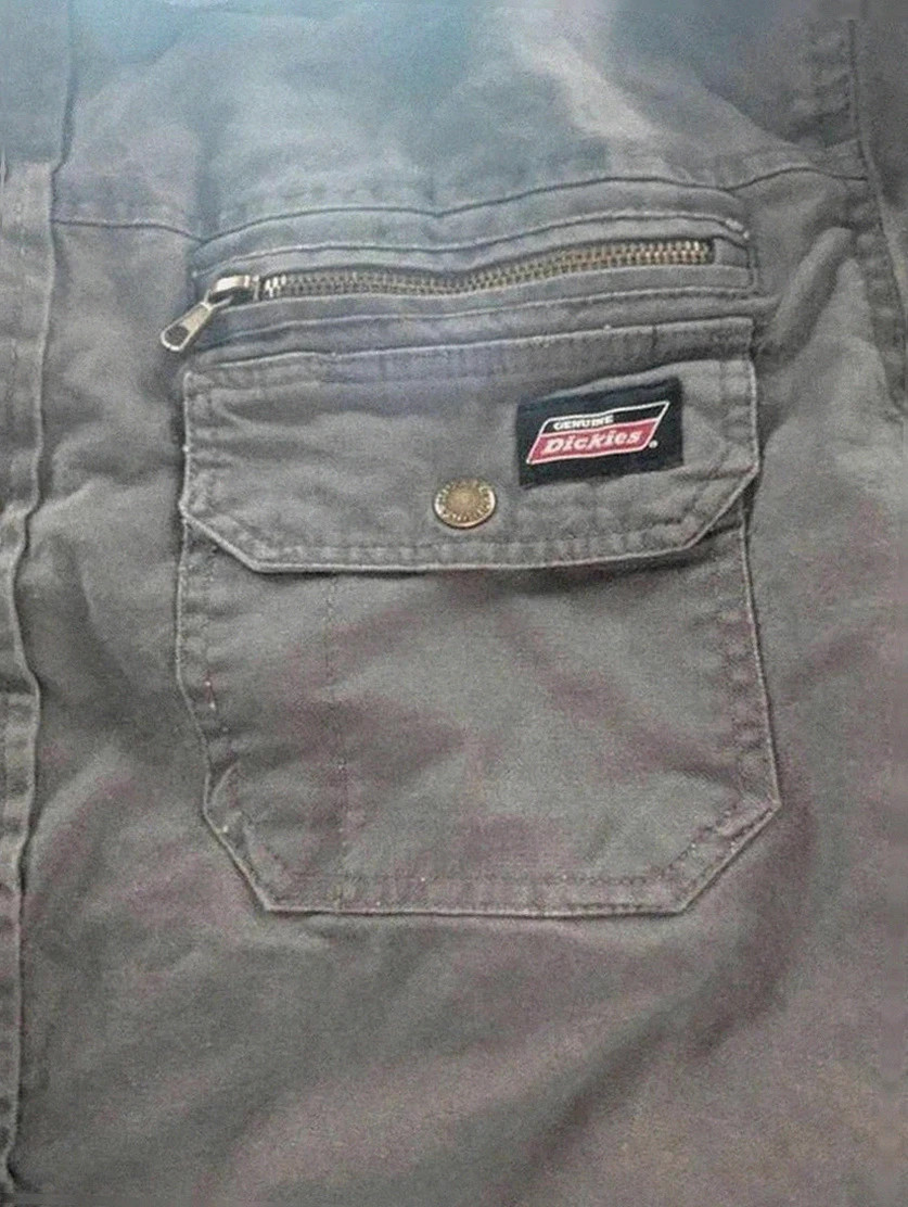 Veste Dickies workwear grise canvas capuche sweat doublure matelassée L outdoor streetwear biker – Dickies – taille L 3