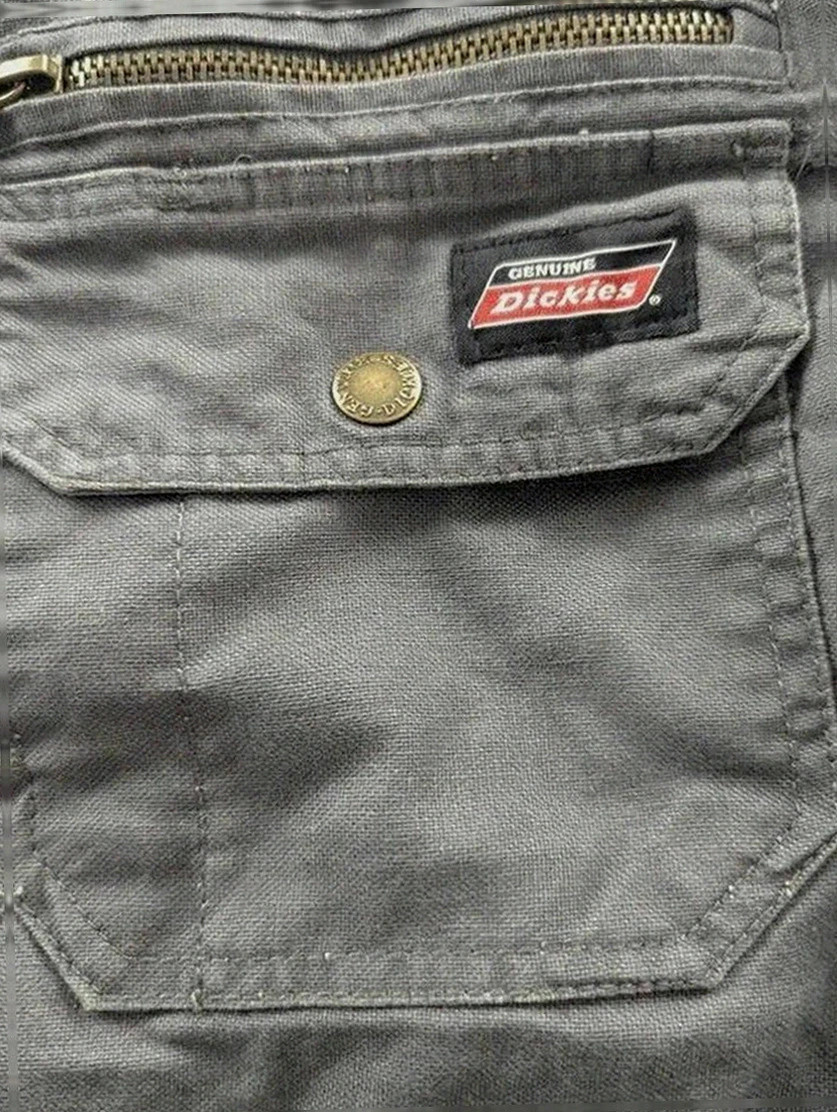 Veste Dickies workwear grise canvas capuche sweat doublure matelassée L outdoor streetwear biker – Dickies – taille L 5