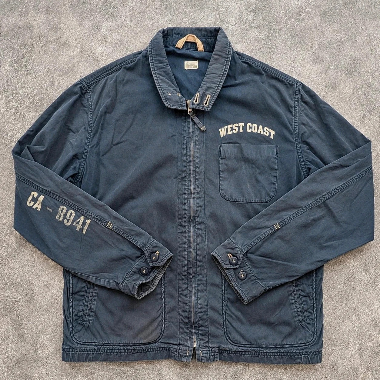Bellerose – Veste Faded gris anthracite XL/XXL Vintage Prison Style Utility Y2K