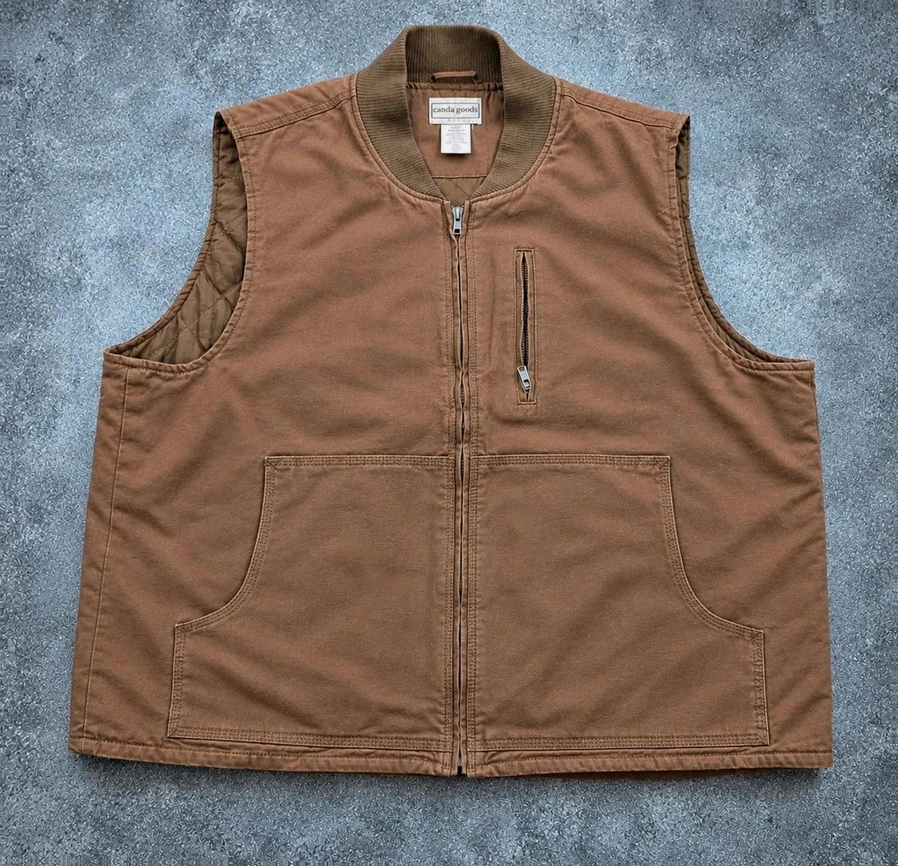 Scandia Woods gilet workwear utility marron 2XL / XL matelassé