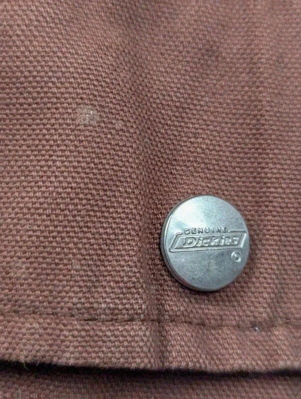 Dickies veste workwear vintage marron canvas doublée capuche XXL oversize – Dickies – taille XXL 5