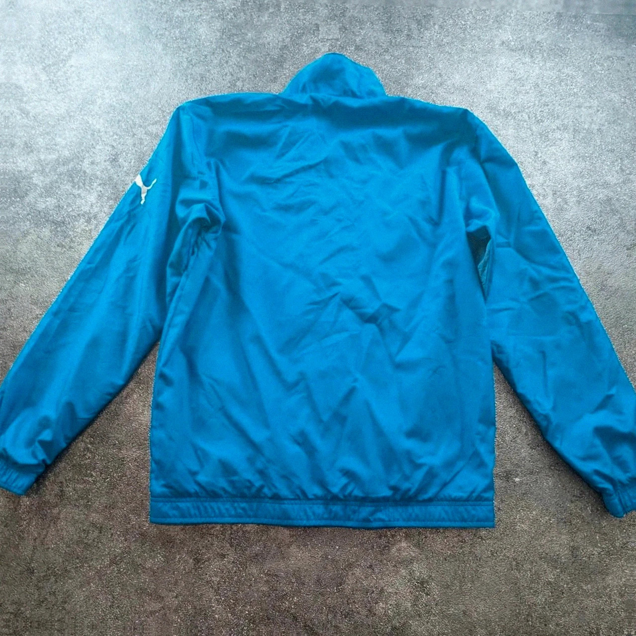 Veste Puma bleue vintage sport streetwear zip logo réfléchissant taille S – Puma – taille S 3