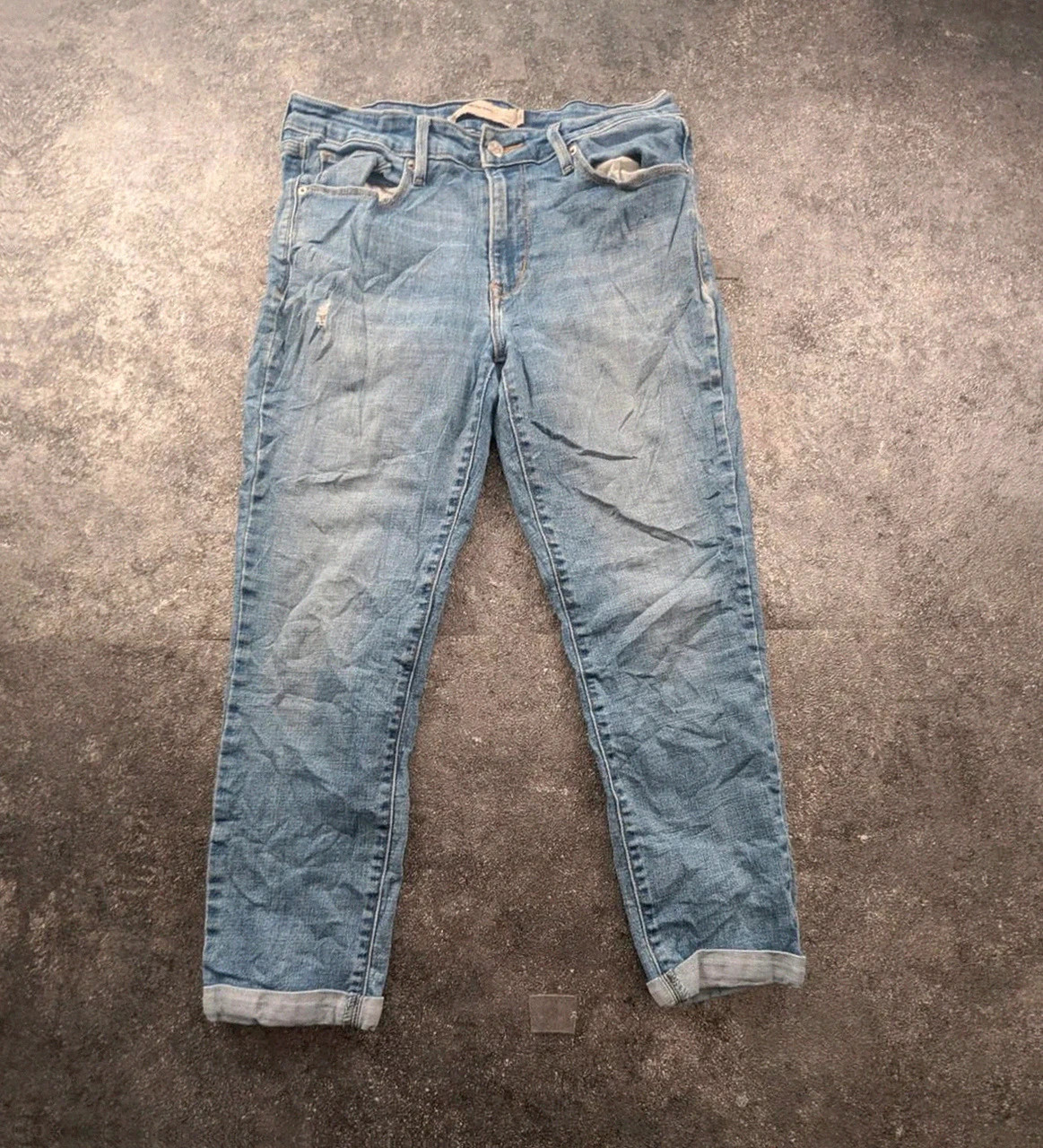 👖 Jean Levi's Mid Rise Skinny original en denim bleu clair délavé M – Levi's – taille M / 38 / 10 2