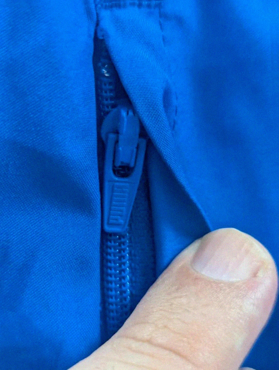 Veste Puma bleue vintage sport streetwear zip logo réfléchissant taille S – Puma – taille S 4