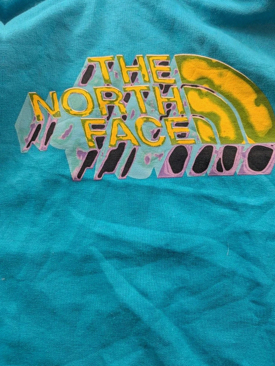Hoodie graphique The North Face bleu turquoise coordonnées outdoor M – The North Face – taille M 4