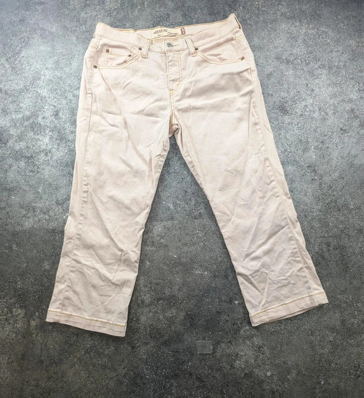 Pantacourt Levi’s 515 Capri rose pastel femme Taille 8 / Fr 38 coupe cropped – Levi's – taille M / 38 / 10 2