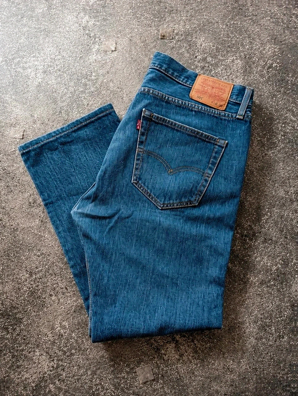 Levi’s 501 Premium W36 L32 Jean Homme Bleu Straight Regular Vintage Denim
