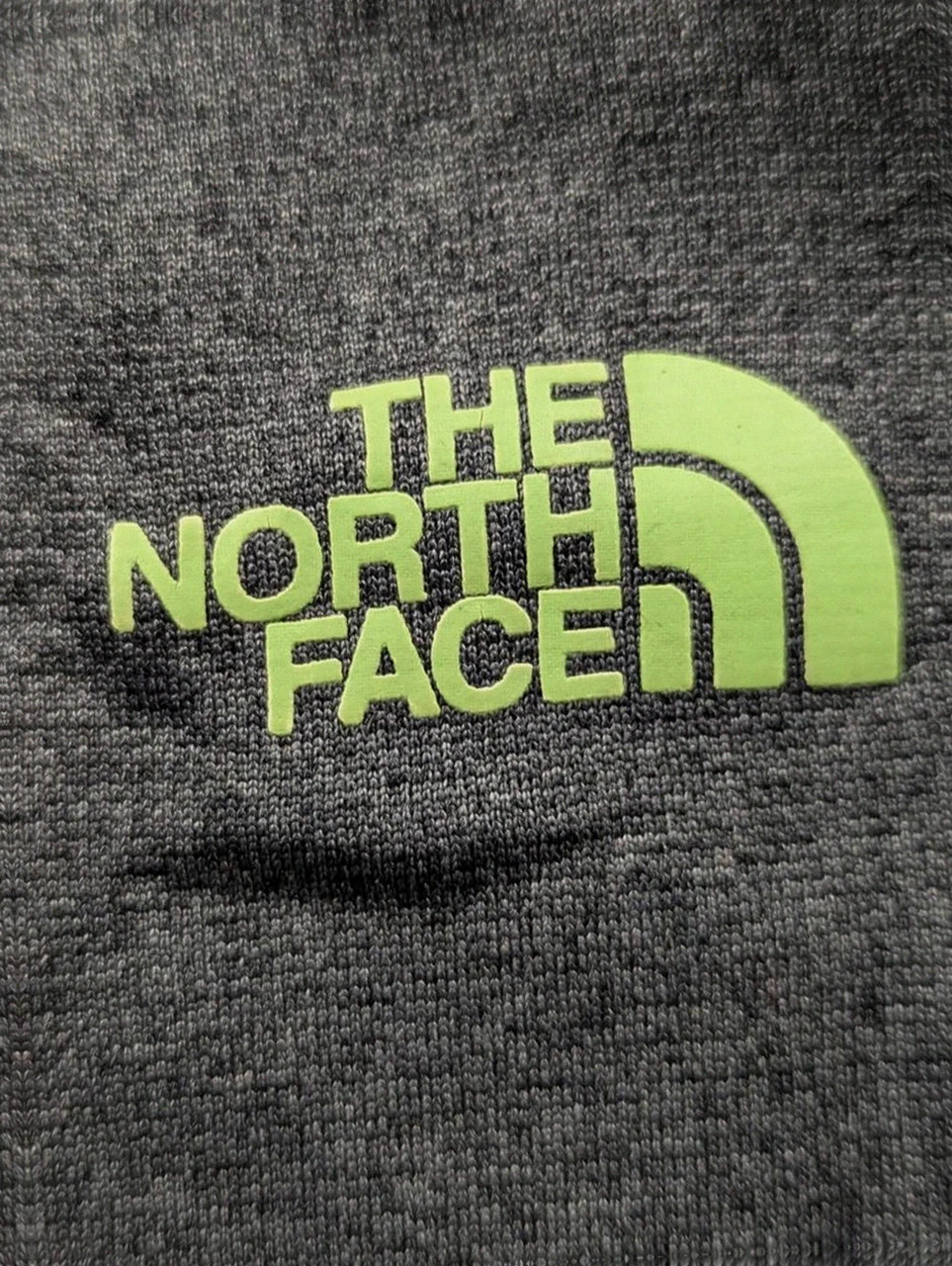 Sweat à capuche The North Face gris chiné vert fluo M hoodie outdoor streetwear techwear – The North Face – taille S 4