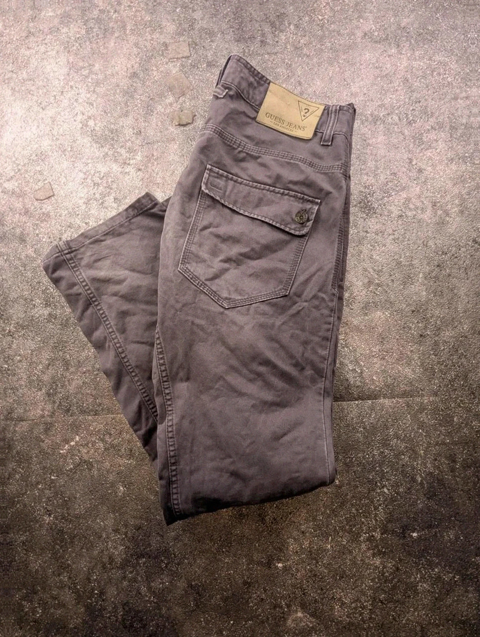 Jeans Guess Double Knee W34 env. gris distressed carpenter workwear Y2K – GUESS – taille W34 | FR 44 2