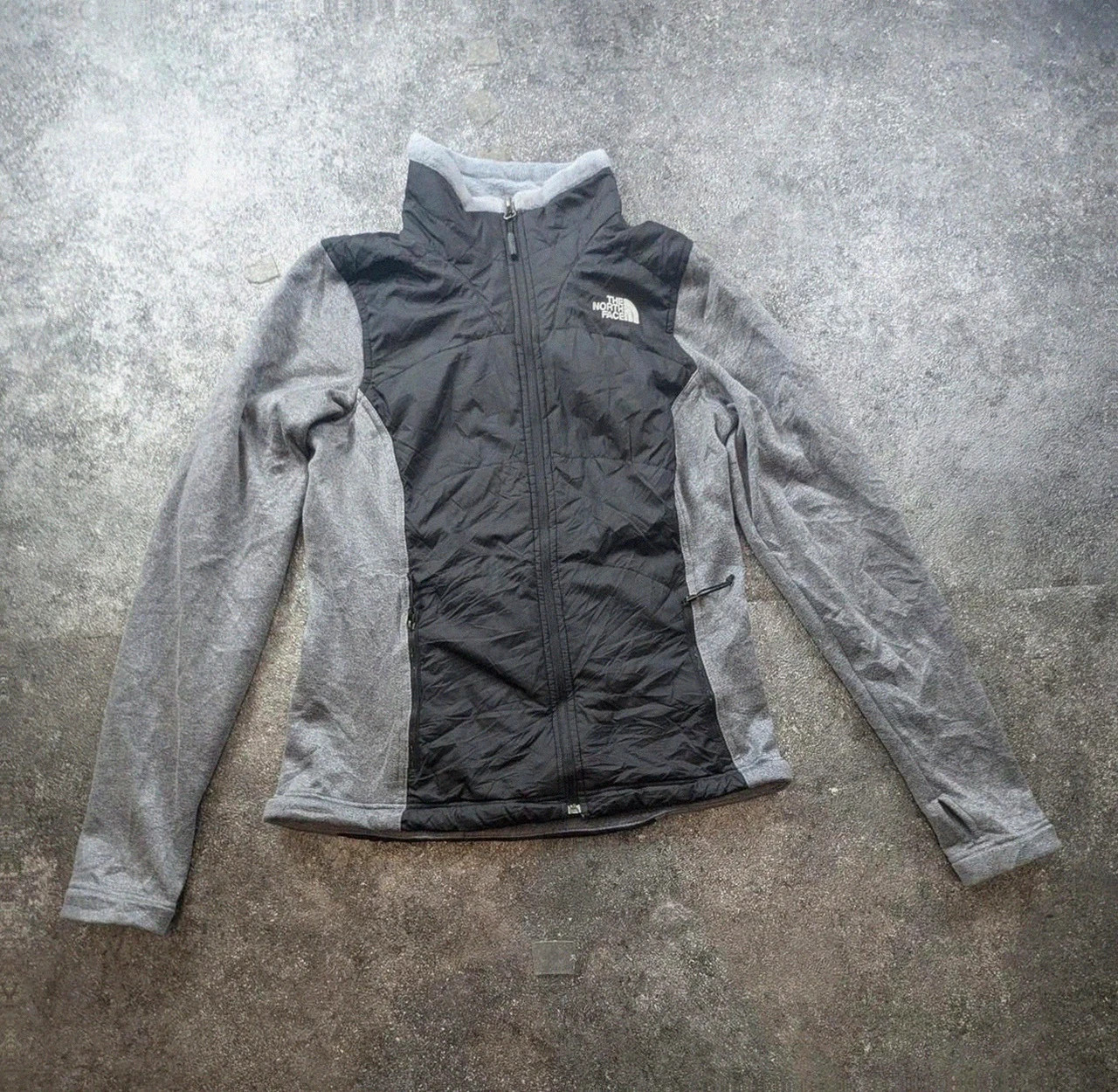 The North Face Veste Polaire Hybride Femme S Noir Gris Matelassée Outdoor Randonnée Trekking – The North Face – taille S / 36 / 8 3