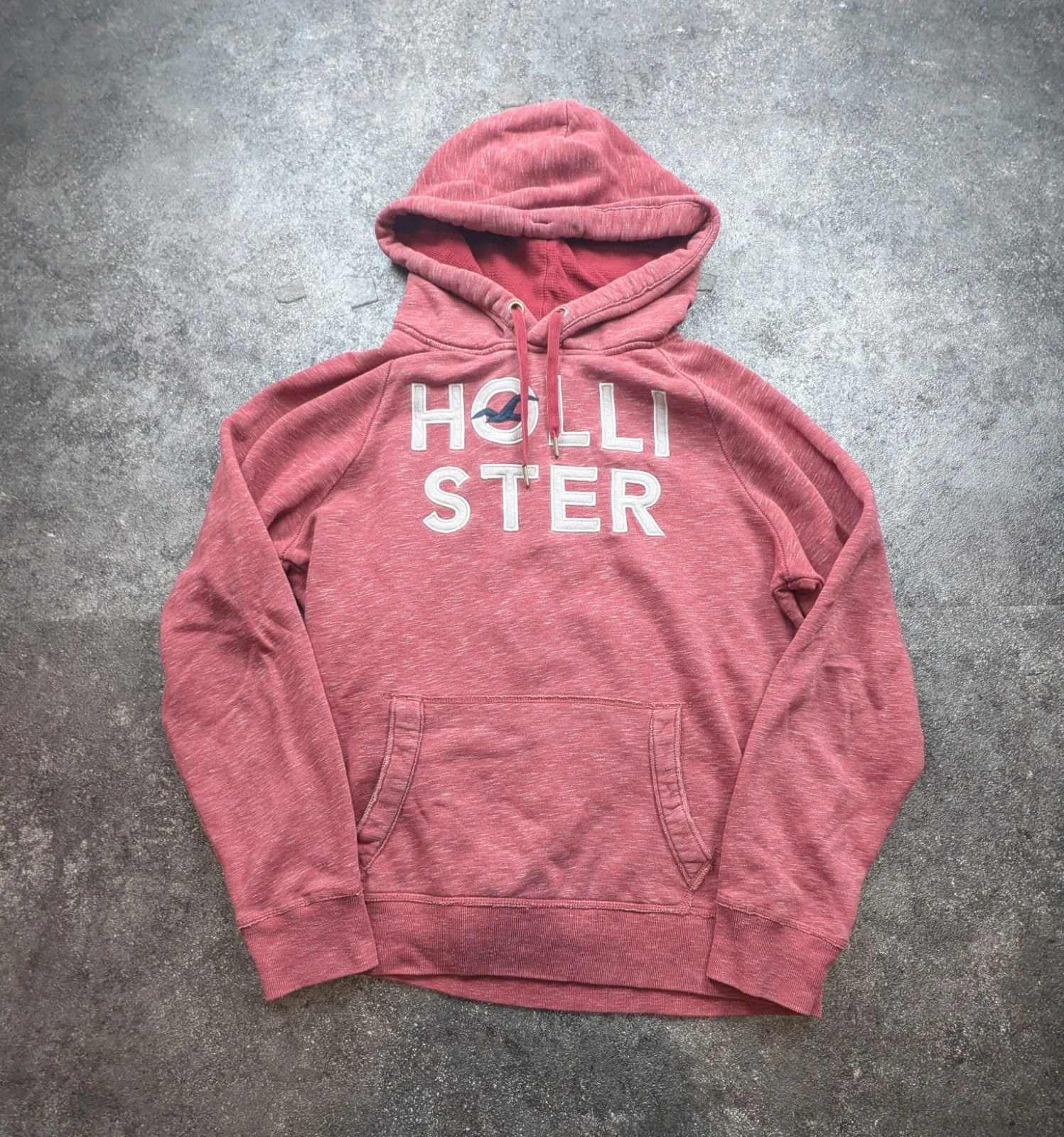 Hollister Sweat à Capuche rouge Chiné – Hoodie Logo Brodé – Style Casual US – Taille M – Hollister – taille M 2