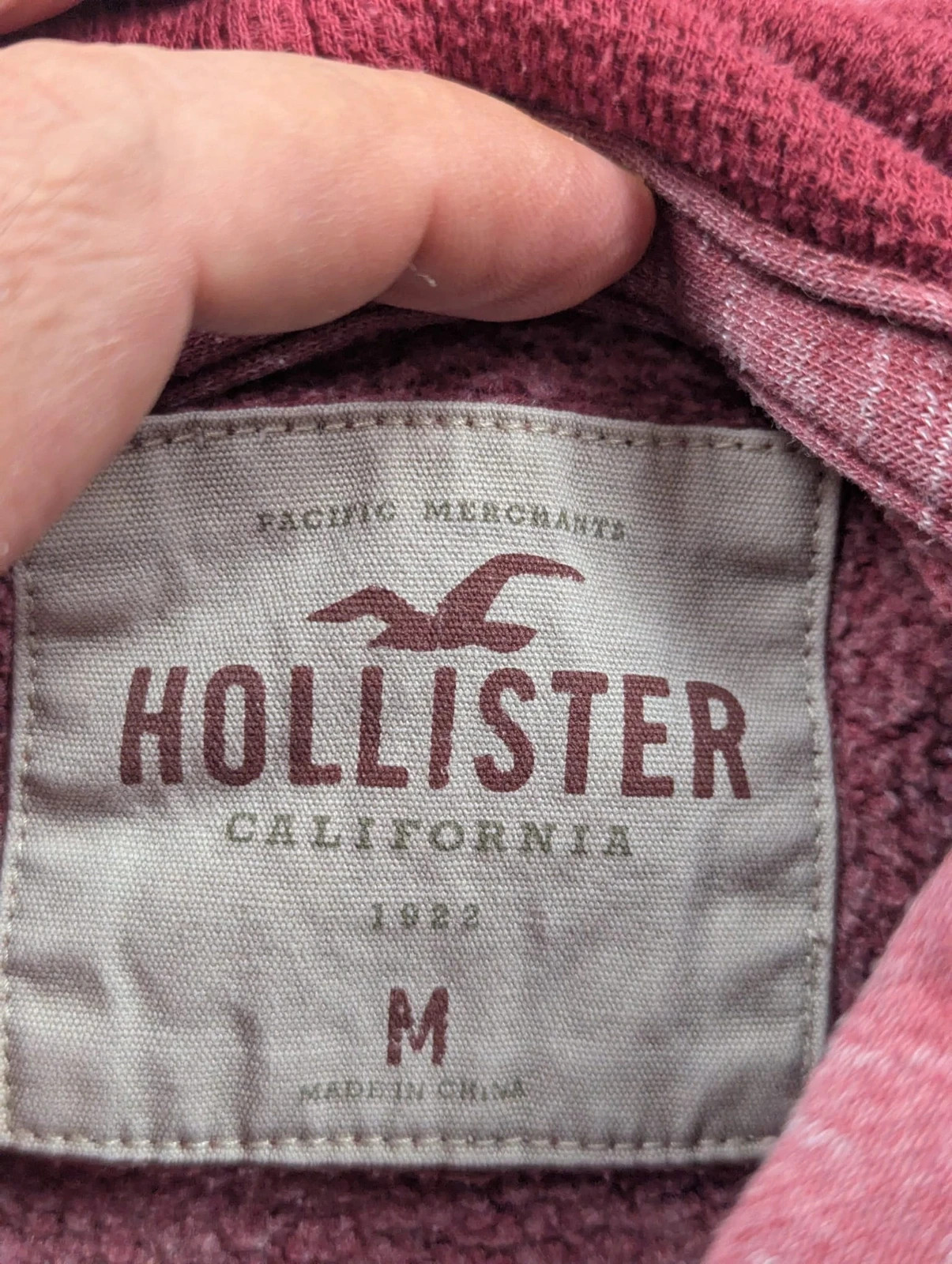 Hollister Sweat à Capuche rouge Chiné – Hoodie Logo Brodé – Style Casual US – Taille M – Hollister – taille M 4