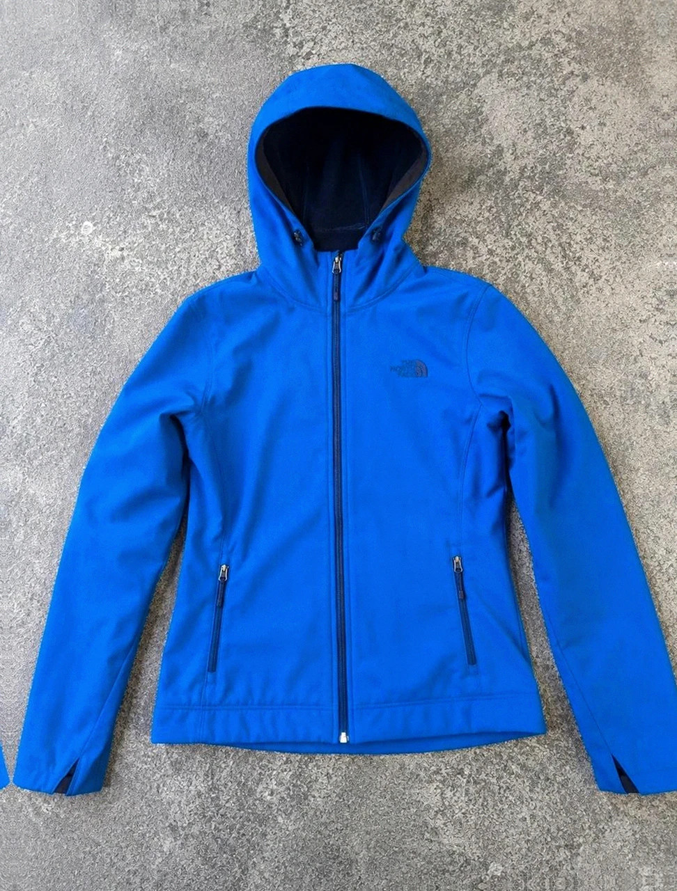 The North Face Softshell à capuche polaire Femme Bleu S outdoor gorpcore