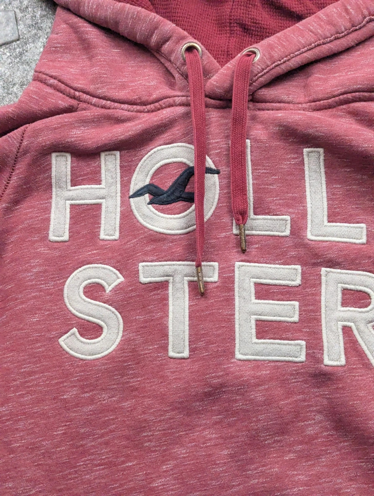 Hollister Sweat à Capuche rouge Chiné – Hoodie Logo Brodé – Style Casual US – Taille M – Hollister – taille M 3