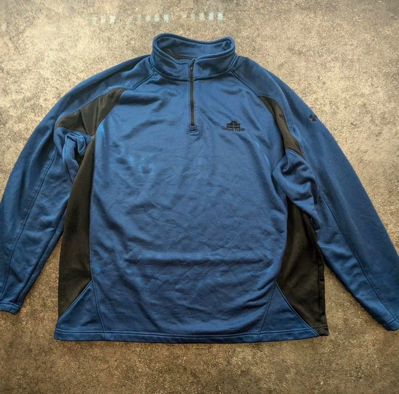 Sweat Under Armour coldgear 1/4 zip bleu technique sport running Xxl – Under Armour – taille XXL 2
