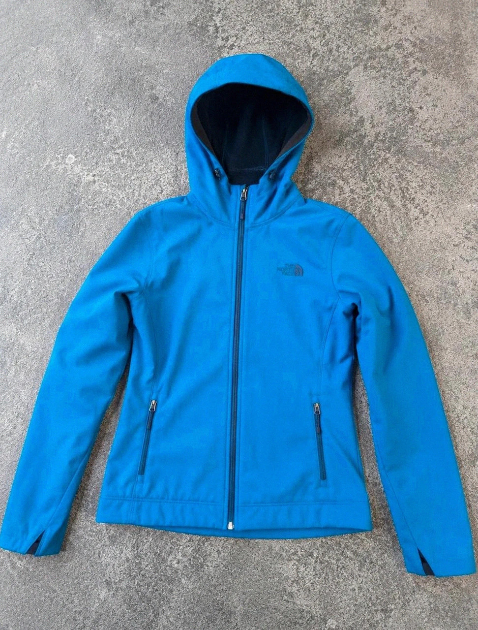 The North Face Softshell à capuche polaire Femme Bleu S outdoor gorpcore