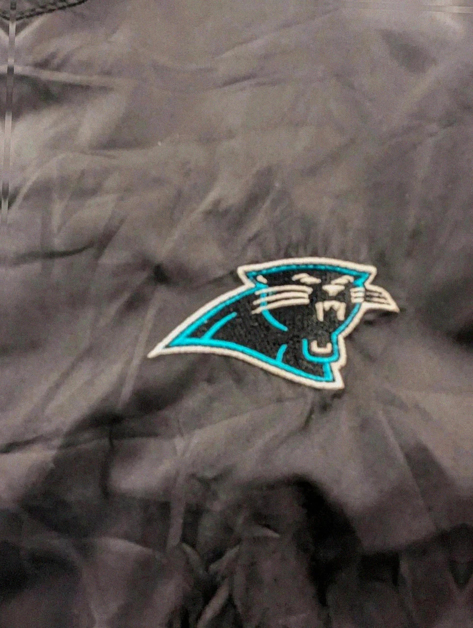 Veste Nfl Carolina Panthers coupe vent Reebok gris noir Xl – Reebok – taille XL 3