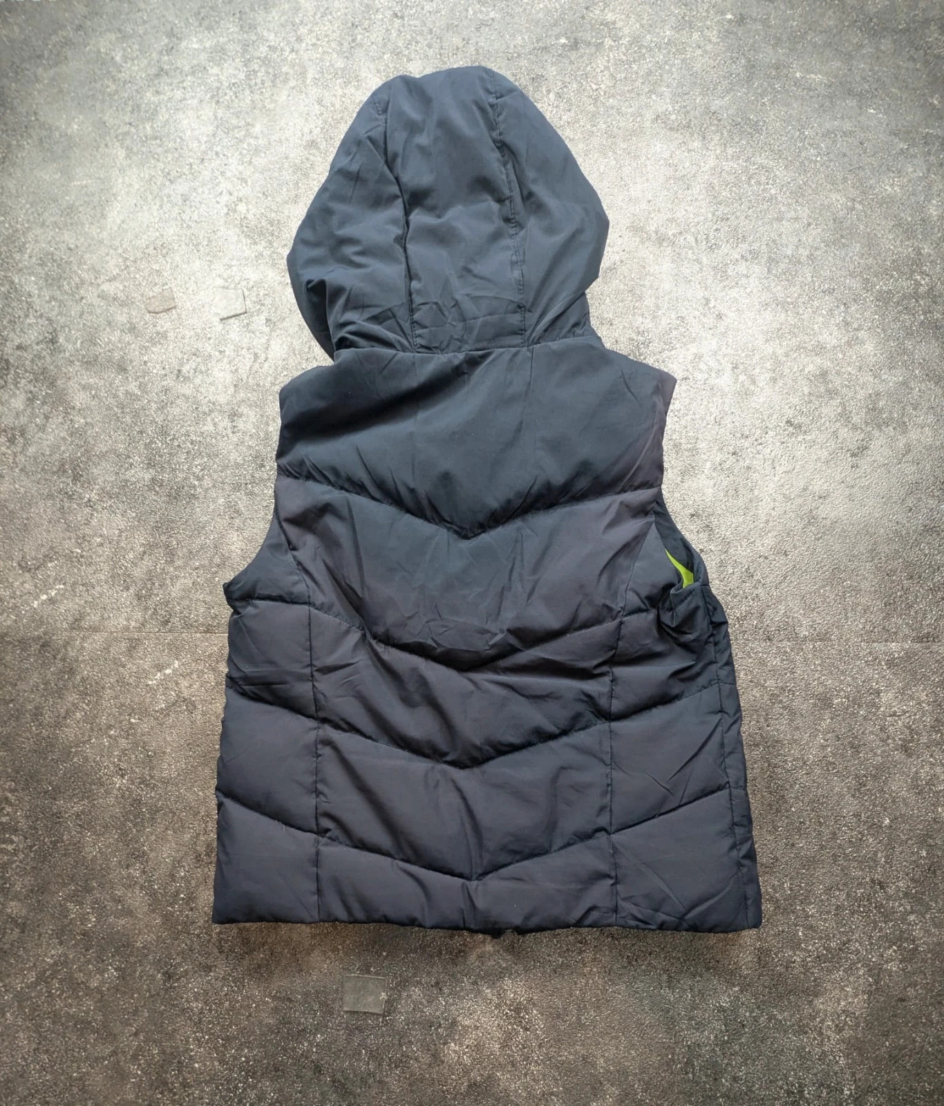 Doudoune sans manches Hollister California à capuche – Bleu marine – Duvet & plumes – Taille L (S/M) – Hollister – taille L 3
