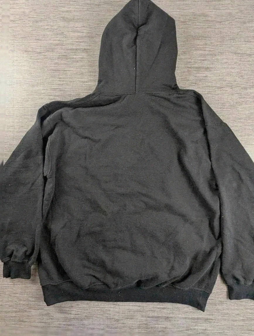 Gildan noir sweat à capuche imprimé Lamix look basketball urbain streetwear vintage taille M – Gildan – taille M 2