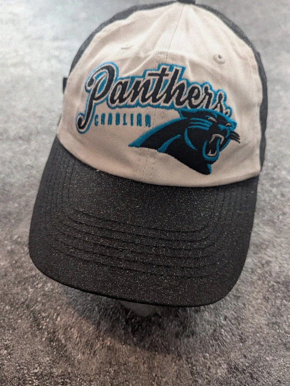 Casquette Carolina Panthers Nfl vintage Us football brodée one size noir blanc pailleté réglable – NFL – taille Taille unique 2
