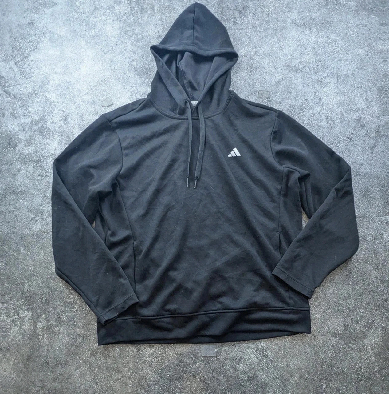 Hoodie Adidas noir L – sweat à capuche minimaliste Performance training sportswear – adidas – taille L 2